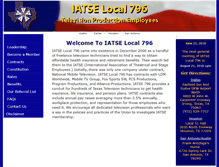 Tablet Screenshot of iatse796.org